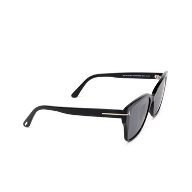Gafas de sol Tom Ford ELSA 01D shiny black - Vista tres cuartos