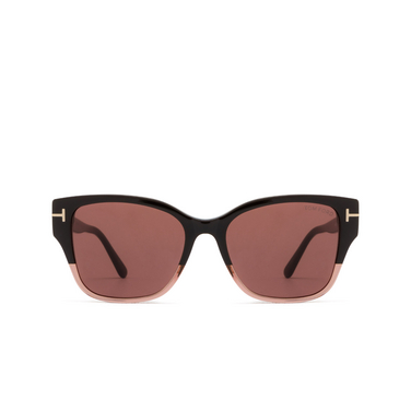 Tom Ford ELSA Sunglasses 48Z shiny dark brown - front view
