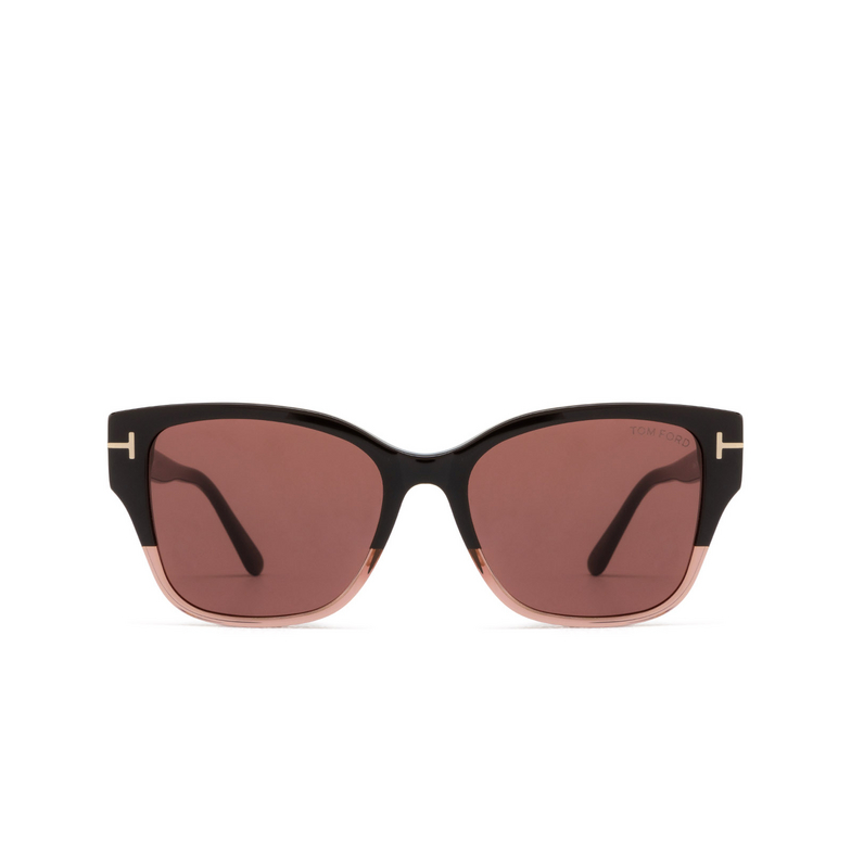 Lunettes de soleil Tom Ford ELSA 48Z shiny dark brown - 1/4