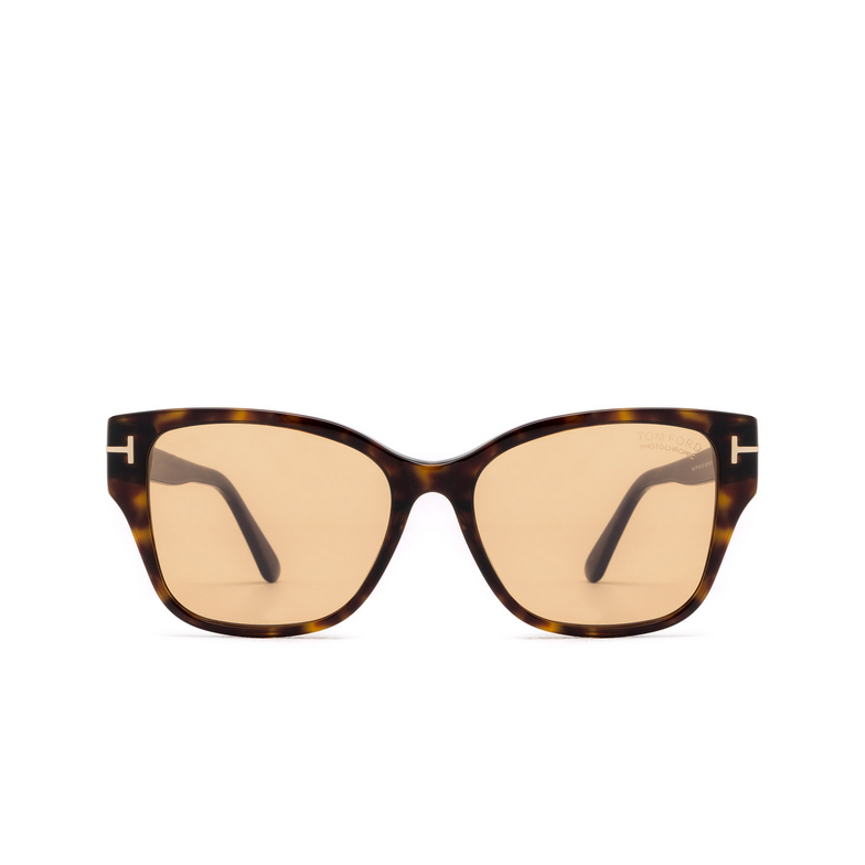 Tom Ford ELSA Sunglasses 52E dark havana - 1/4