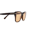 Tom Ford ELSA Sunglasses 52E dark havana - product thumbnail 3/4