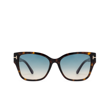 Tom Ford ELSA Sunglasses 52P dark havana - front view