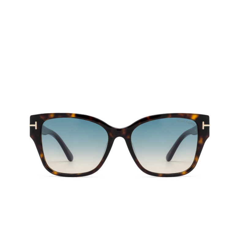 Lunettes de soleil Tom Ford ELSA 52P dark havana - 1/4