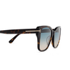 Tom Ford ELSA Sunglasses 52P dark havana - product thumbnail 3/4