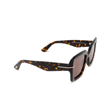 Tom Ford ESME 52J dark havana - Dreiviertelansicht