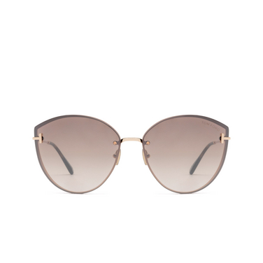 Tom Ford EVANGELINE Sunglasses 28G shiny rose gold - front view
