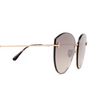 Occhiali da sole Tom Ford EVANGELINE 28G shiny rose gold - anteprima prodotto 3/4