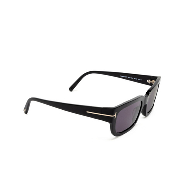 Gafas de sol Tom Ford EZRA 01A shiny black - Vista tres cuartos
