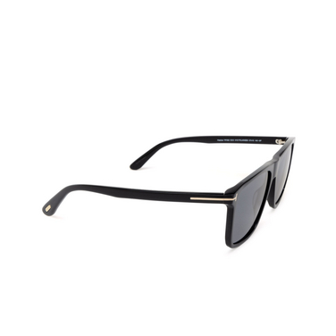 Tom Ford FLETCHER Sunglasses 01D shiny black - three-quarters view