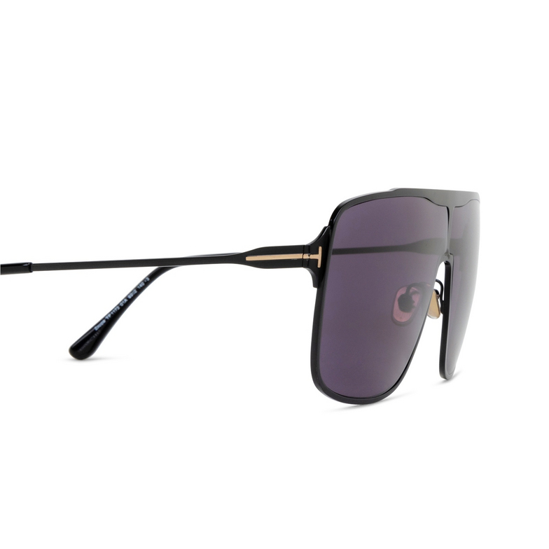 Tom Ford ZAPPA Sunglasses 01A shiny black - 3/4