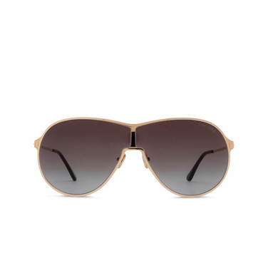 Gafas de sol Tom Ford GAIA 28K shiny rose gold - Vista delantera