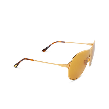 Lunettes de soleil Tom Ford GAIA 30E shiny deep gold - Vue trois quarts