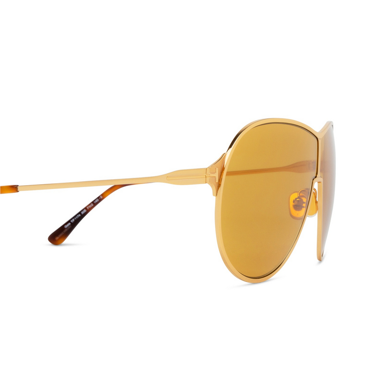 Lunettes de soleil Tom Ford GAIA 30E shiny deep gold - 3/4