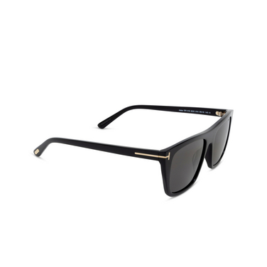 Gafas de sol Tom Ford ASLAN 01A shiny black - Vista tres cuartos
