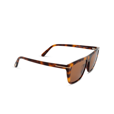 Tom Ford FT1175 Sunglasses 53E blonde havana - three-quarters view