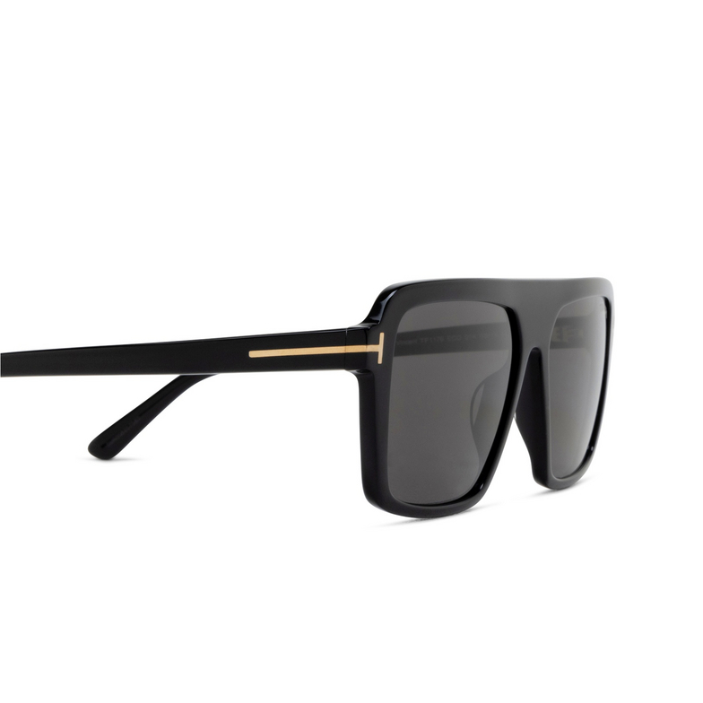 Lunettes de soleil Tom Ford FT1176 01A shiny black - 3/4