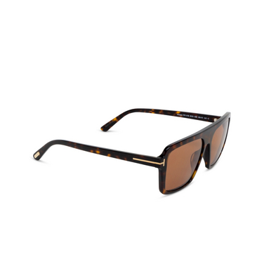 Tom Ford VINCENT Sonnenbrillen 52E dark havana - Dreiviertelansicht