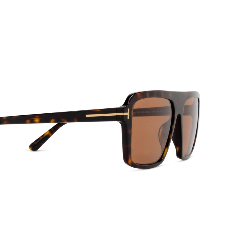 Lunettes de soleil Tom Ford FT1176 52E dark havana - 3/4