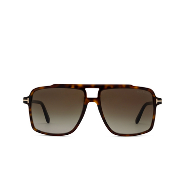 Occhiali da sole Tom Ford KEMP 52B dark havana - frontale