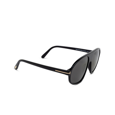 Tom Ford EROL Sunglasses 01A shiny black - three-quarters view