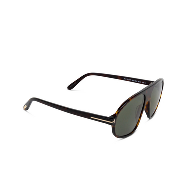 Tom Ford EROL Sunglasses 52N dark havana - three-quarters view