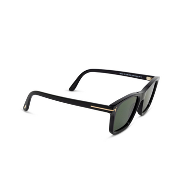 Tom Ford FT1179 Sunglasses 01N shiny black - three-quarters view