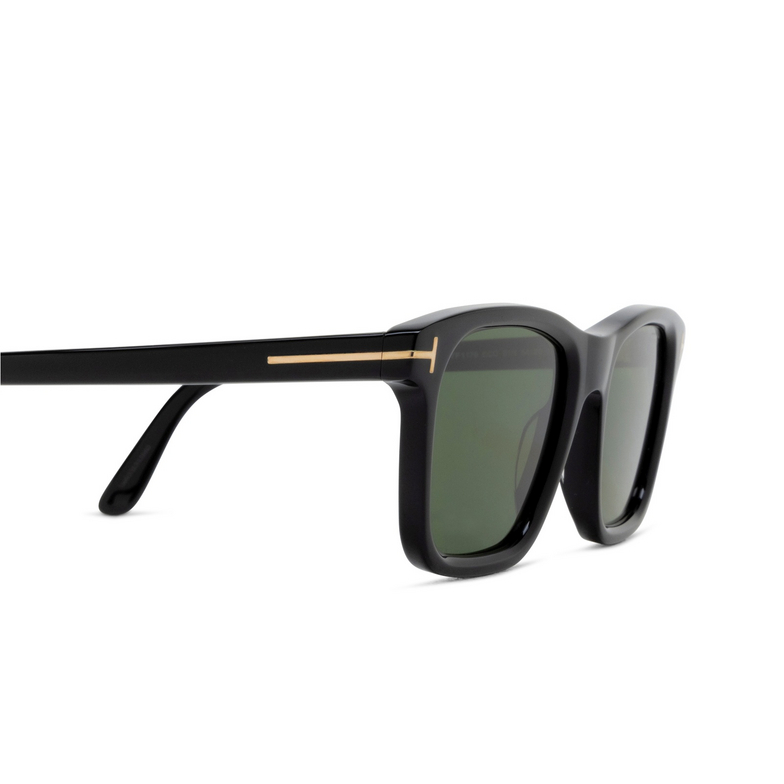 Lunettes de soleil Tom Ford FT1179 01N shiny black - 3/4