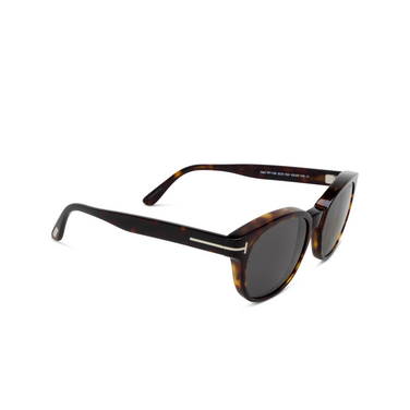 Tom Ford MERT Sunglasses 52A dark havana - three-quarters view