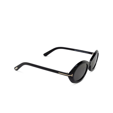 Lunettes de soleil Tom Ford CARMEN 01A shiny black - Vue trois quarts