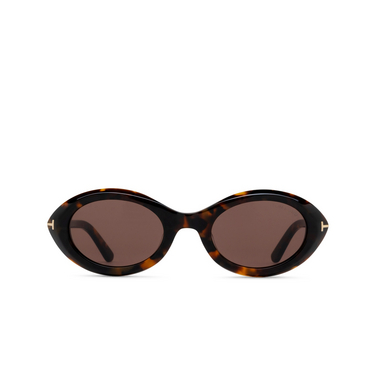 Lunettes de soleil Tom Ford CARMEN 52E dark havana - Vue de face