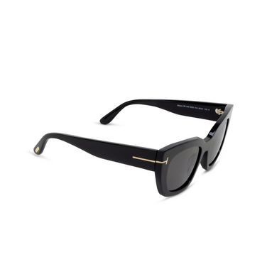 Tom Ford FT1190 Sunglasses 01A shiny black - three-quarters view