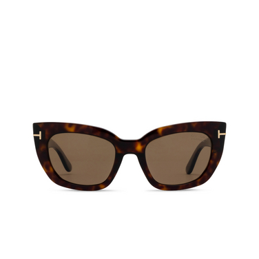 Tom Ford ATHENA Sunglasses 52H dark havana - front view