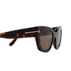 Lunettes de soleil Tom Ford FT1190 52H dark havana - Vignette du produit 3/4