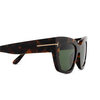 Tom Ford ATHENA Sunglasses 52N dark havana - product thumbnail 3/4