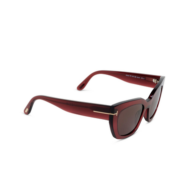 Occhiali da sole Tom Ford ATHENA 69E shiny bordeaux - tre quarti