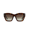 Tom Ford LUNA Sunglasses 52B dark havana - product thumbnail 1/4