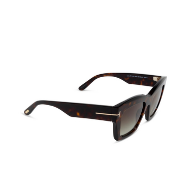 Lunettes de soleil Tom Ford FT1191 52B dark havana - Vue trois quarts