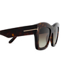 Tom Ford LUNA Sunglasses 52B dark havana - product thumbnail 3/4