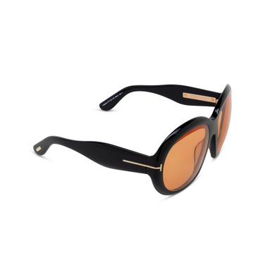 Gafas de sol Tom Ford ANGELLICA 01E shiny black - Vista tres cuartos