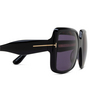 Tom Ford AURORA Sunglasses 01A shiny black - product thumbnail 3/4