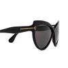 Tom Ford FT1196 Sunglasses 01A shiny black - product thumbnail 3/4