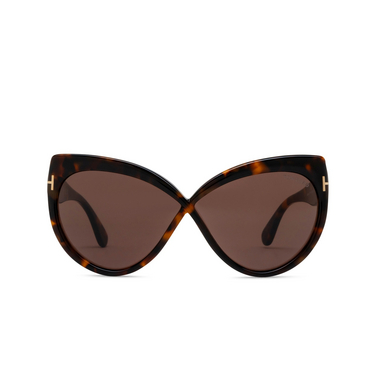 Tom Ford BEATRICE Sonnenbrillen 52E dark havana - Vorderansicht