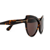 Tom Ford BEATRICE Sunglasses 52E dark havana - product thumbnail 3/4