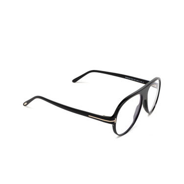 Tom Ford FT5012-B Eyeglasses 001 shiny black - three-quarters view