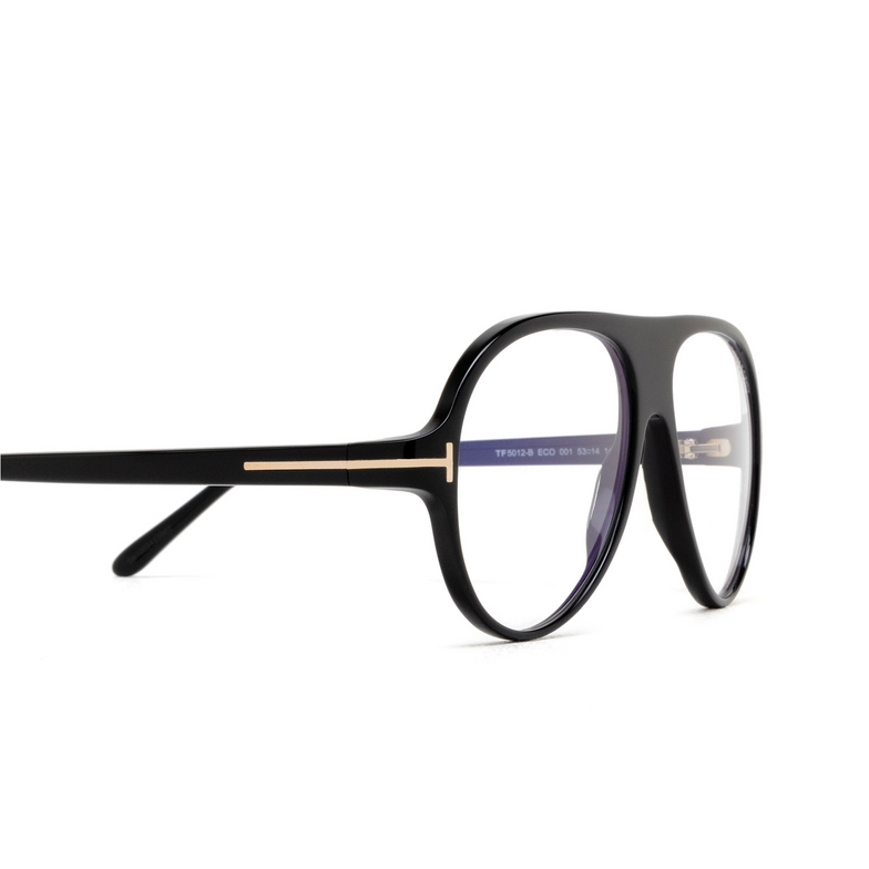 Gafas graduadas Tom Ford FT5012-B 001 shiny black - 3/4