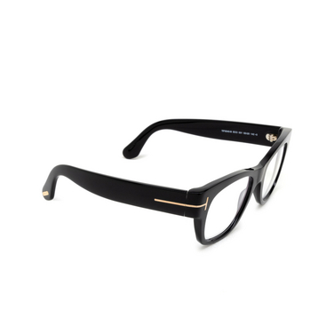 Tom Ford FT5040-B Eyeglasses 001 shiny black - three-quarters view