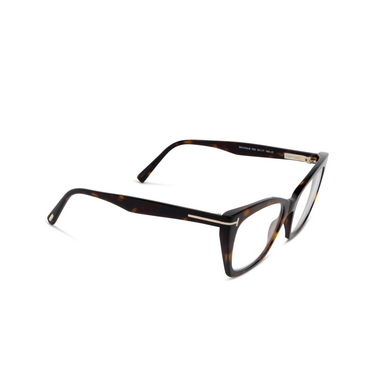 Gafas graduadas Tom Ford FT5709-B 052 dark havana - Vista tres cuartos