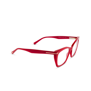 Gafas graduadas Tom Ford FT5709-B 072 shiny dark pink - Vista tres cuartos