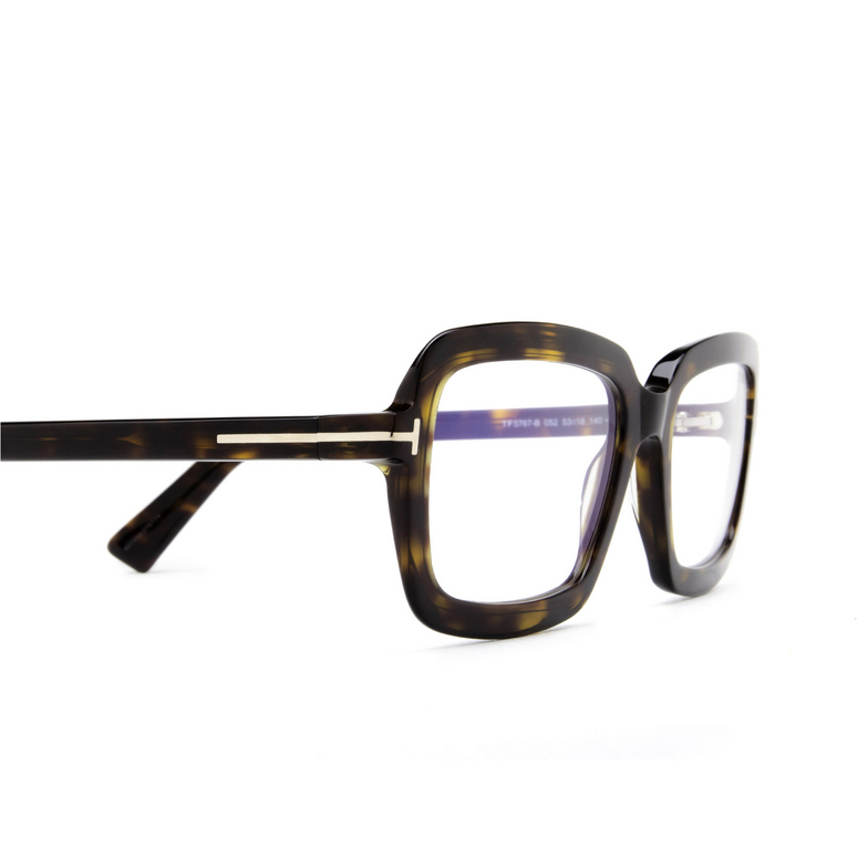 Tom Ford FT5767-B Eyeglasses 052 dark havana - 3/4