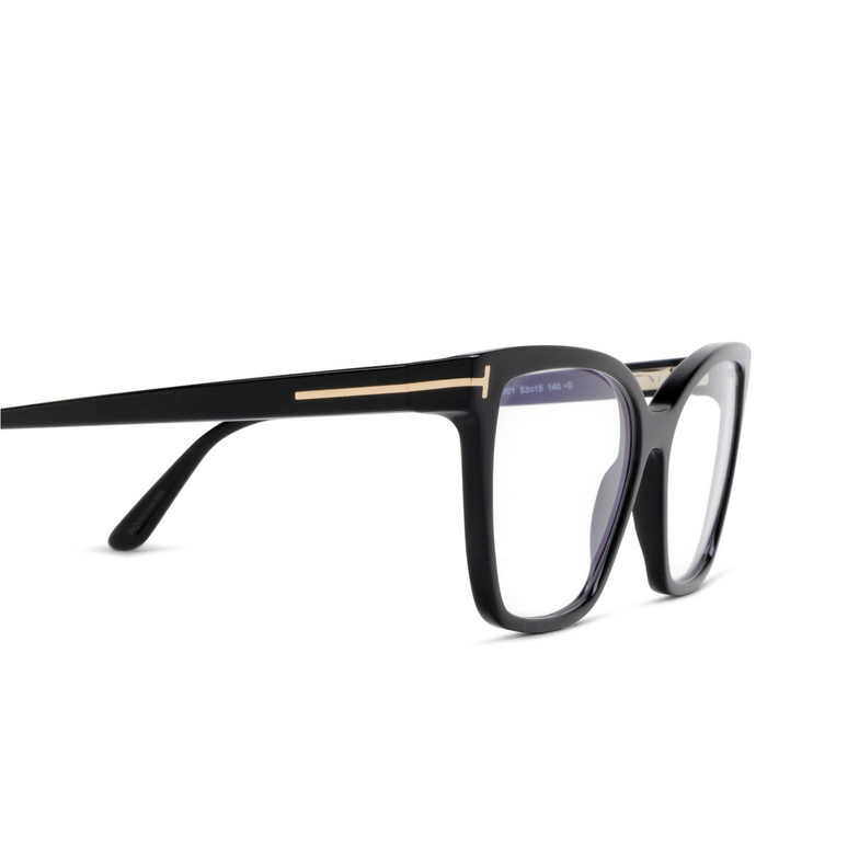 Tom Ford FT5812-B Eyeglasses 001 shiny black - 3/4